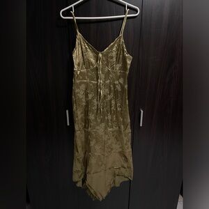 Satin slip dress - Wmns Lrg